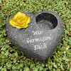 KELOPEST® Grave Ornament Heart in Stylish Stone Look – The