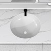 Undermount Bathroom Sink Oval - Fulorni 19"x16" Bathroom Vessel Sink