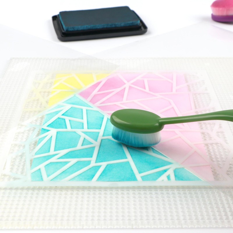 Briartw 6.25x6.25" & 8.25x8.25" Clear Photopolymer Craft Mats - 2-Pack