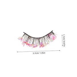 VICASKY 1 Pair Eyelashes for Special Occasions Decorative False Eyelashes Lightweight Strip Lashes for Weddings Cosplay and Parties Easy to Apply Lash Extensions