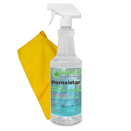 GreenFist Hydrogen Peroxide All Purpose (Glass, Carpet,Stain Remover) Cleaner (1 QT Peroxide Cleaner Spray w/Microfiber Towel)