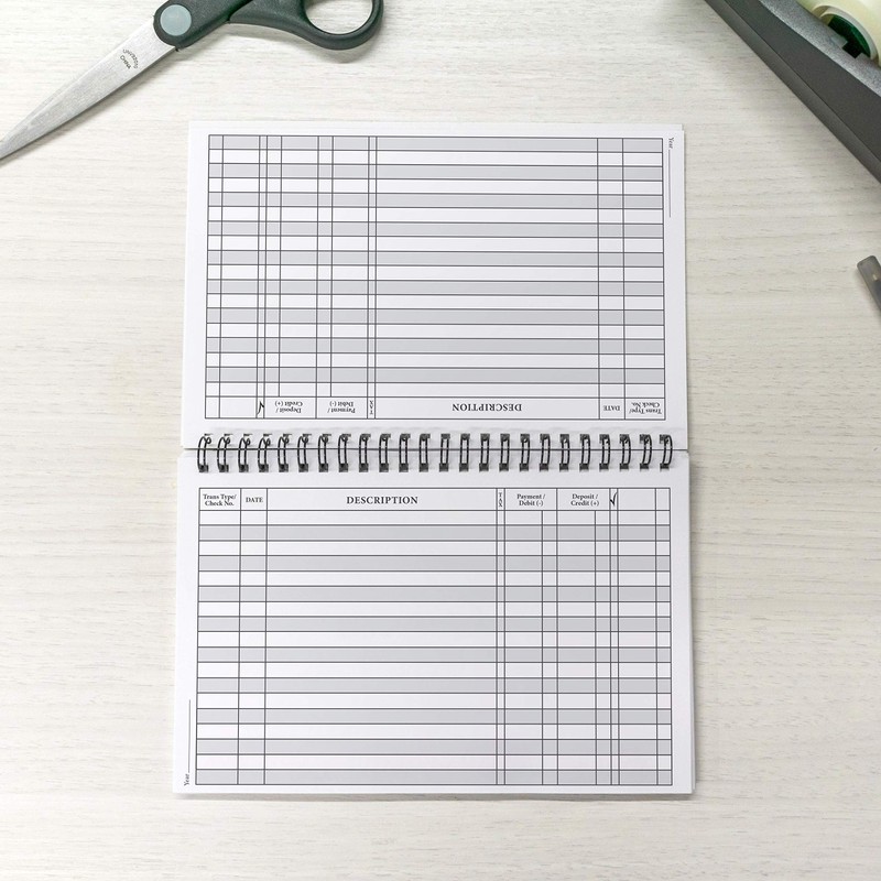 Top Spiral Bound Kittens Checkbook/Transaction Register