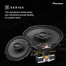 PIONEER A-Series Standard TS-A1371F 5.25” 3-Way Speakers (Pair) – 300W Max, Balanced Sound + Smooth Treble, Enhanced Bass, Great Stock Replacement