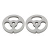2Pcs Meat Grinder Plate Discs Blade 3 Hole Stainless Steel