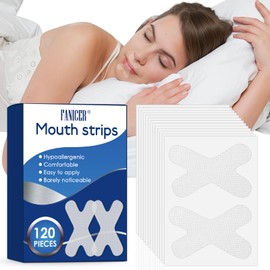 120 Stück Mundpflaster Schlafen，Premium Mouth Tape gegen Schnarchen, Anti Schnarch Mundpflaster,Schnarchstopper für ruhigen Schlaf und natürliche Nasenatmung (Transparent)