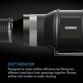AC Infinity Duct Adapter, 6” to 4” Ducting Reducer Increaser Cone for Grow Tent Bathroom Kitchen Ventilation Systems