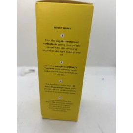 Gleamin gentle jelly face cleanser with BHA green tea and vitamin C
