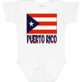 inktastic Puerto Rico Flag & Name Baby Bodysuit 6 Months 0020 White Fbf7