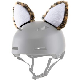 ParaWild Leopard Helmet Accessories w/Sticky Hook & Loop Fastener Adhesive (Helmet not Included), Helmet CAT Ears/Covers for Snowboarding, Skiing, Biking, Cycling, Skating etc for Kids and Adults