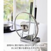 Yamazaki 1551 Ladle & Pot Lid Stand, L, White, W