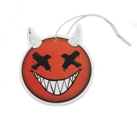 VmG-Store Set of 2 Air Freshener Air Freshener Tuning for Car Fragrance Dispenser Air Freshener Fragrance Funny Pendant Design (189 Devil Smiley)