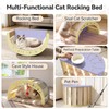 LOVINFURBABY Cat Rocking Bed with Washable Removable Cushion and Sisal