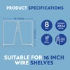 Neatly Made Tall Wire Shelf Dividers for Closet Organization –