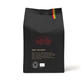 Marley Coffee Medium Roast Organic Ground Coffee 227g - One Love Blend - From The Family Of Bob Marley - V60 Filter Cafetiere Aeropress - Strength 3