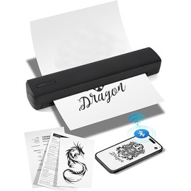 Wireless Portable Printer – Compact Mini Printer for Photos, Documents & Labels, Bluetooth & USB Connectivity, Lightweight Design for Home, Office, and Travel