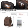 Contacts Genuine Leather Men's Laptop Mini Tab Messenger Crossbody Bag