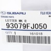 Subaru Genuine 93079FJ050 Letter Mark, 1 Pack
