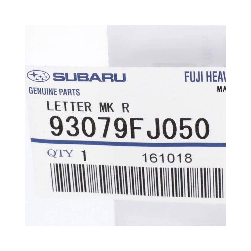 Subaru Genuine 93079FJ050 Letter Mark, 1 Pack