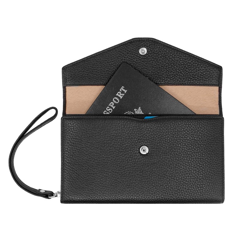 Genuine Leather RFID Blocking Passport Travel Wallet – Card Organizer