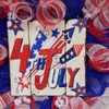 Shooting Firecrackers Fourth of July Patriotic Wreath