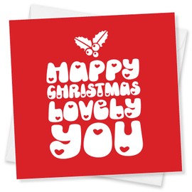 Punkcards - Christmas Cards for Women, Friend Christmas Card, Friend Christmas Card Female, Made in UK