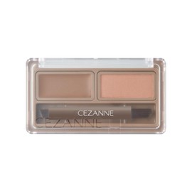 Cezanne Eyebrow Wax & Powder W2 Natural Brown 1.9g Brush