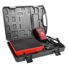 Refrigerant Scale 220 LBS with Ultra-Large LCD Screen HVAC Freon Scale High Precision Electronic Refrigerant Charging Weight Scale with Portable Case for Recovery Tanks