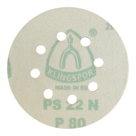 Klingspor PS 22 K Sanding Disc, Diameter 125 mm, 8 Holes (GLS 5), Pack of 50, Grit Size: 120 (89493)