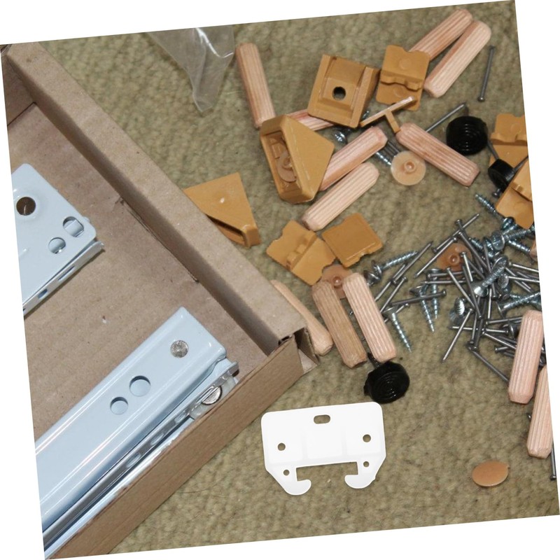 TEHAUX Dresser Drawer Glide Guides 16pcs Plastic Rear Drawer Slides