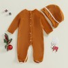 Yoisdtxc Toddler Baby Girl Boy Gingerbread Man Romper Bow Tie