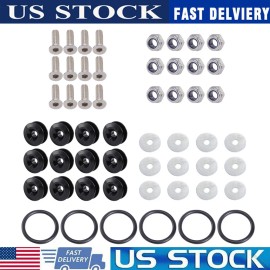 carauto2000 Aluminum Quick Release Fasteners Bumper For Car Trunk Fender Hatch Lids Kit