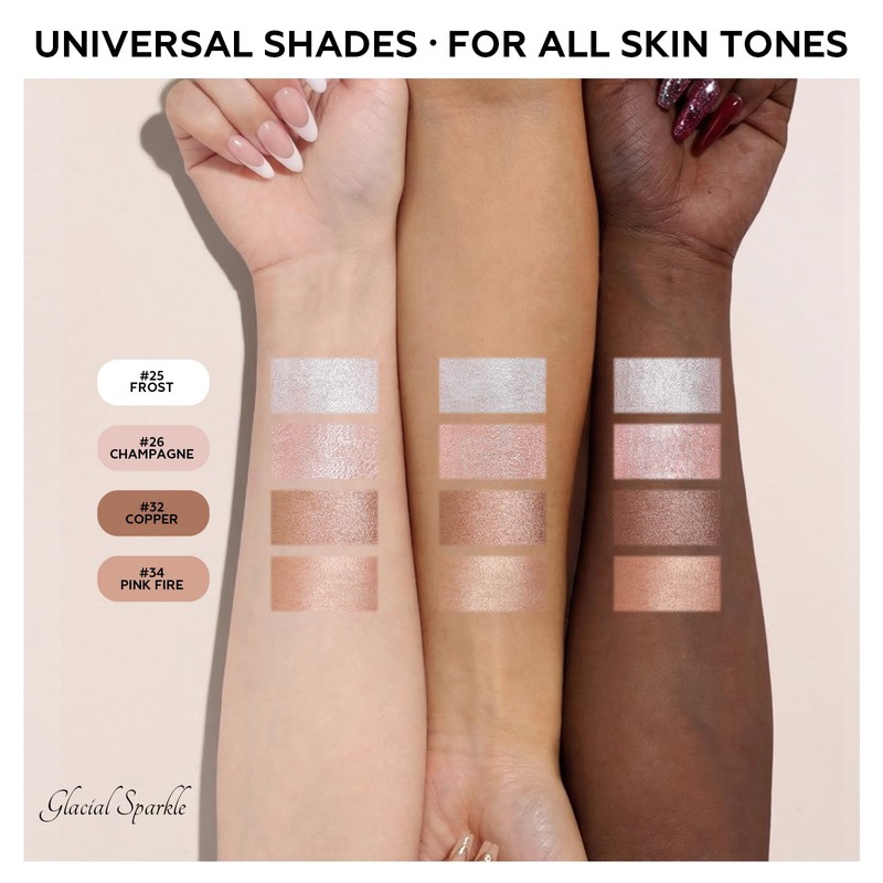 FOCALLURE 4PCS Cream Eyeshadow Stick Set, Matte & Shimmer Eyeshadow