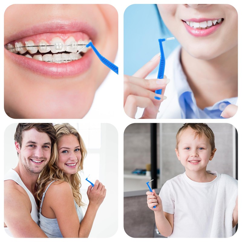 Prasacco Interdental Brushes, Toothbrushes for Between Teeth and Gums, Small