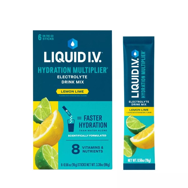 Liquid I.V.® Lemon Lime Hydration Multiplier® Powdered Electrolyte Drink Mix,