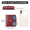SENDEFN Small Woman Leather Wallet Credit Card Holder with ID
