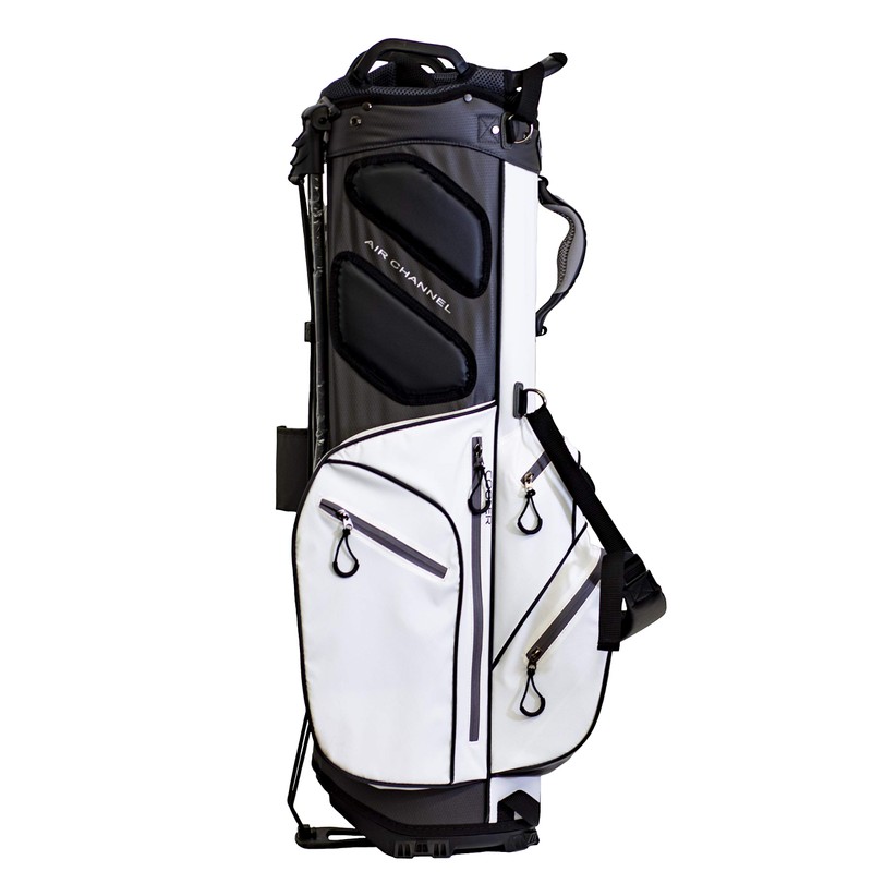 Club Champ Waterproof Stand Golf Bag, White/Black (JR989)