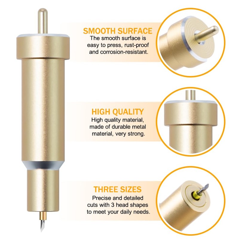 Keboyoe 6 Pcs Explore Deep Cut Blade With Housing 30°/45°/60°