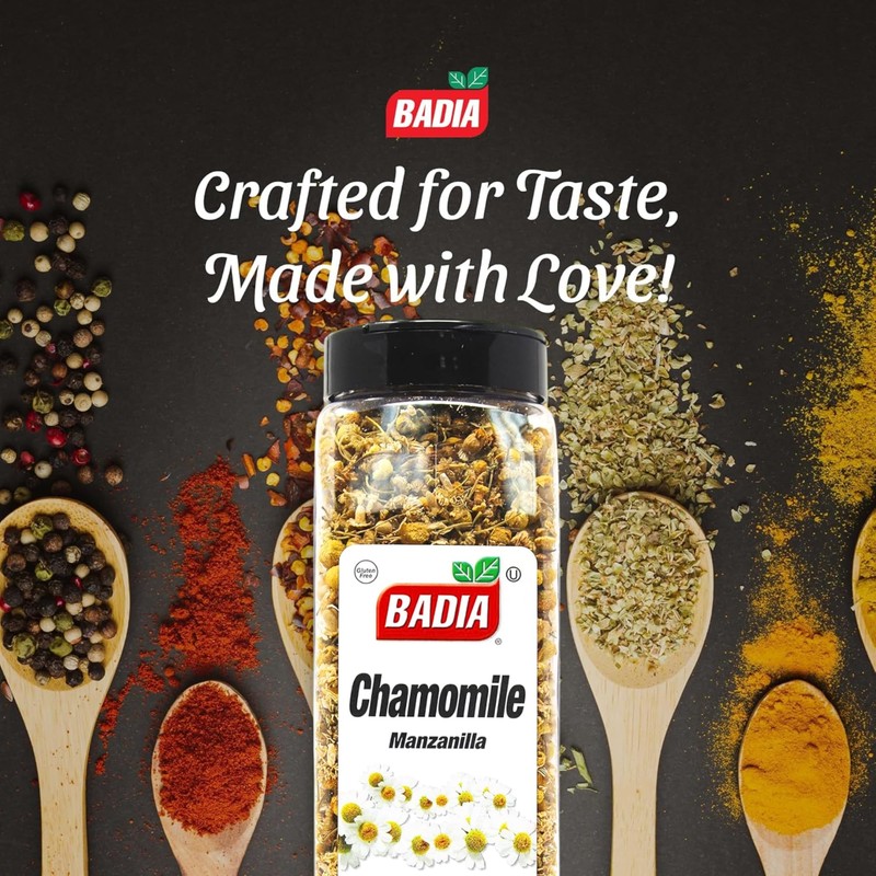 Badia Chamomile, 3.5 oz – Premium Dried Chamomile Flowers for