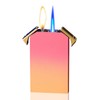 Butane Torch Lighter - Dual Flame, Jet Torch, Windproof, Refillable,