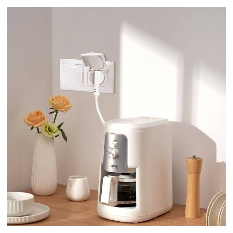 BouGPeng Flush-Mounted Socket with Hinged Lid Including Frame 16 A