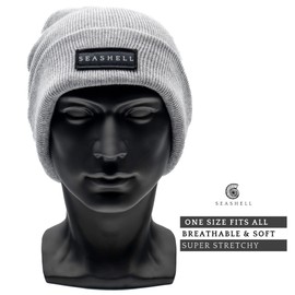 SEASHELL Merino Wool Beanie (Grey)