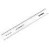 Q-Connect Acrylic Shatter Resistant Ruler 30cm Clear (Pack of 10)