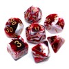 DND Dice Set Red Mix White Dice for Dungeon and