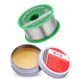 Comforty L?tzinn 0.8mm mit 10g L?tpaste, L?tzinn Bleifrei mit Kolophonium kern, L?tzinn mit Flussmittel 20g, L?tdraht fr die Reparatur und den Heimwerker von Elektronischen Elektrischen L?tkomponenten