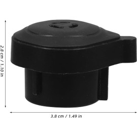 GALPADA Válvula de liberación de vapor para olla a presión eléctrica válvula de escape accesorio de cocina de plástico negro fácil de mantener