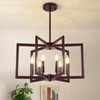 6-Light Oil-Rubbed Bronze Chandelier, Farmhouse Dining Room Light Fixture, Modern