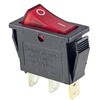 3-Pin Rocker Switch Illuminated at 230V 15A with Waterproof Cover
