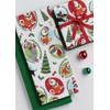 Design Imports Kitchen Towel Set of 2 Holiday Santa Paws