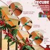 Roowest 100 Pcs Christmas Garland Ties 9'' Green Flexible Adjustable
