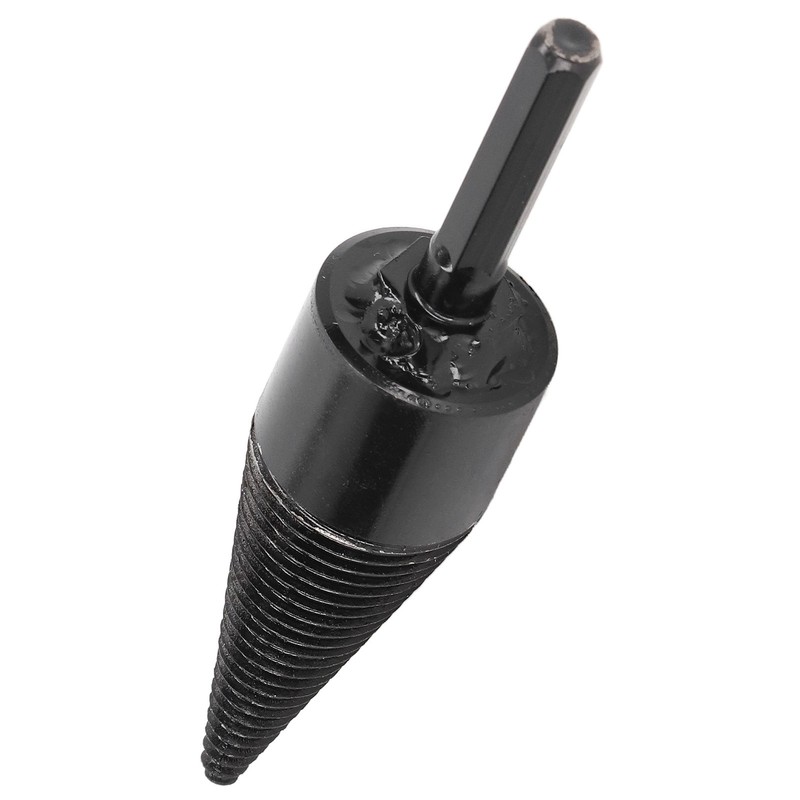 Firewood Drill Bit Wood Log Splitter Carbon Steel Cone Hex